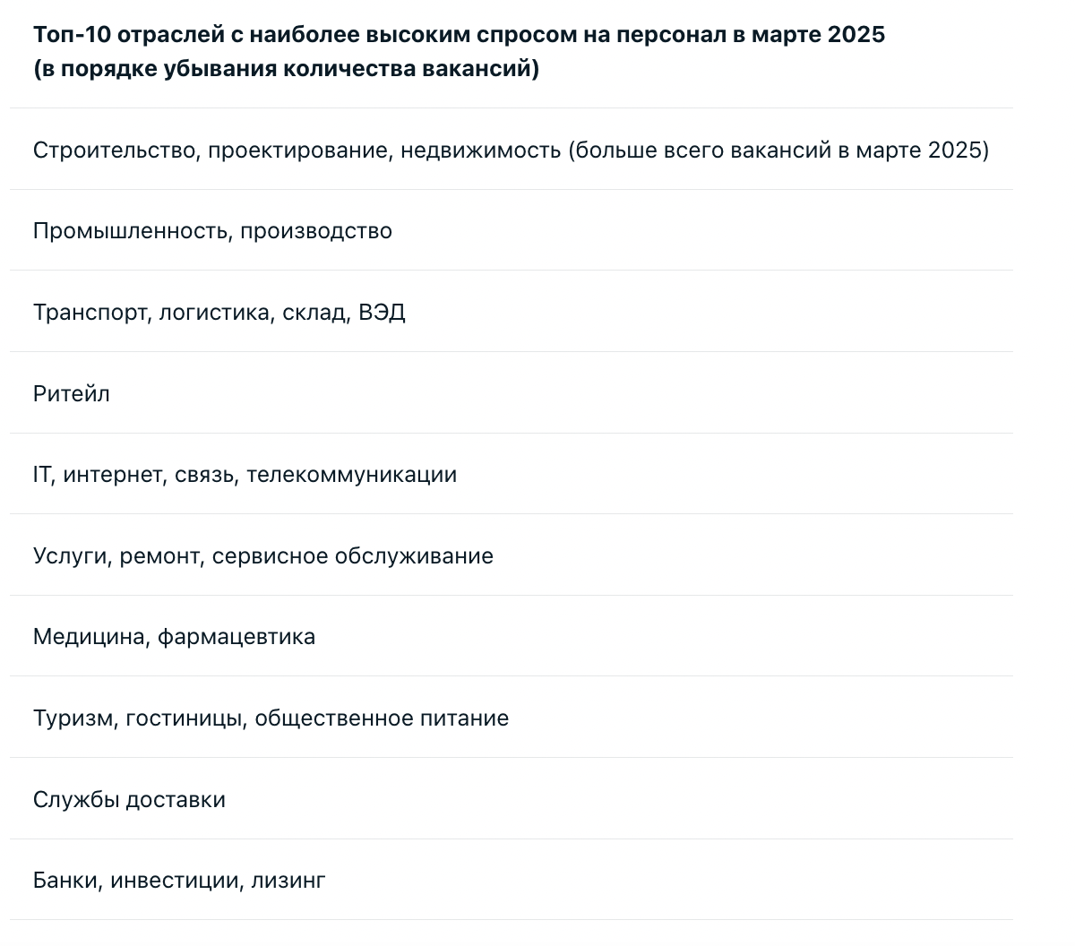 Причины и способы преодоления кадрового голода в России
